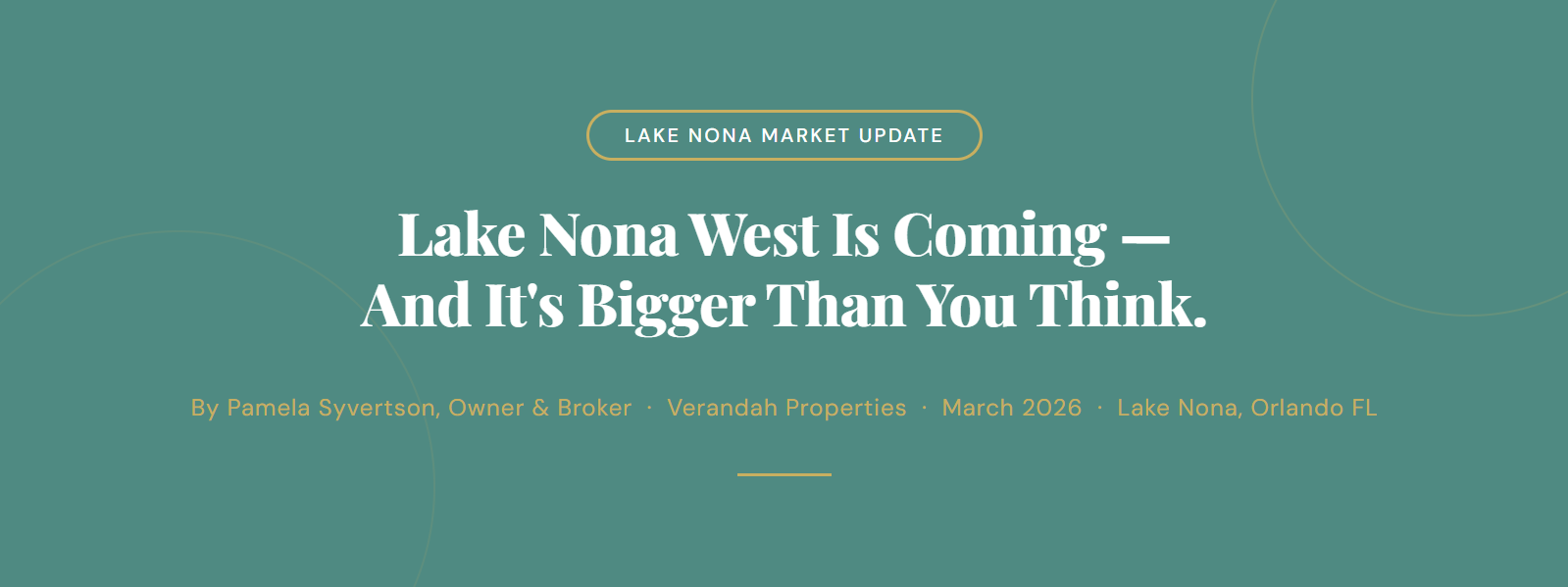 Lake Nona West Is Coming — And It's Bigger Than You Think